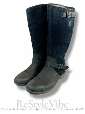 UGG Women’s Size 9 Boots Tall Riding Style Leather Suede